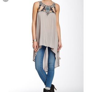 Free People Embellished Tank Top